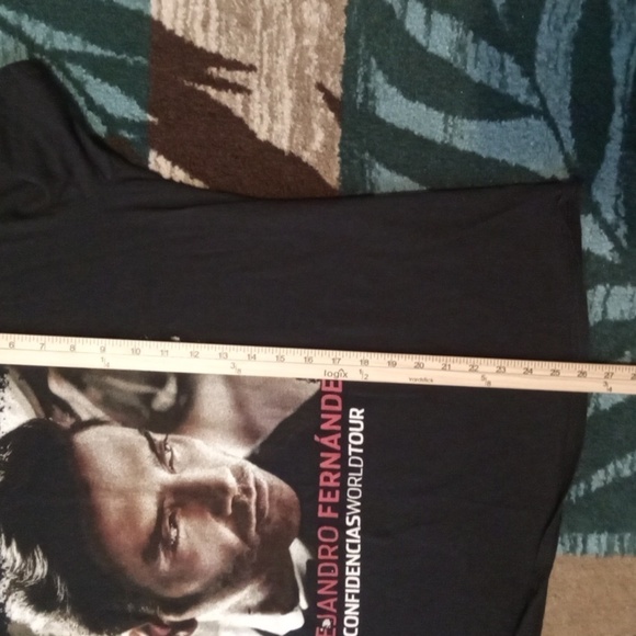 Alejandro Fernández Tee Confidencias World Tour 2015 Short Sleeve Women XL - Picture 6 of 6